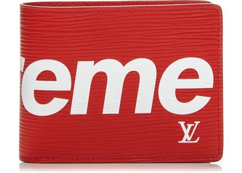 supreme lv wallet red price